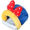 Dreuhuing Cuccia per piccoli animali - Dorato orsi, casetta invernale per animali domestici, accessorio per riccio, cincillà, criceto e piccoli animali
