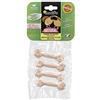 Ferplast GOODBITE NATURAL XS gioco osso per l'igiene orale, gusto prosciutto, cane piccolo (3-5 Kg), naturale, 4 pezzi da 15g