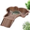 Generico Piscina Per Rettili Con - Vasca Da Bagno Per Tartarughe 13,78x11,22x1,69 Pollici Con Rampa Rimovibile | Accessorio Per Per Tartaruga In ABS Resistente | Multiuso Per Ac
