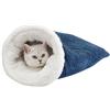 CAMEIRGOU Sacco a Pelo per Gatti, Lavabile, Autoriscaldante, Cuccia Calda in Morbido Peluche Calmante per Animali Domestici, Invernale per Cani e Gatti Fino a 6 kg