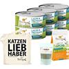 I love my cat NATURAL CAT FOOD I Love my Cat Set risparmio per ragdoll cibo umido di alta qualità senza cereali 6 x 100 g e cibo secco con salmone e tacchino 1,2 kg di integratore alimentare con shiitake 50 g