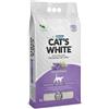 Cat's White Lettiera Agglomerante Profumata alla Lavanda per Gatti Lettiera Cattura Odore per Gatti e Gattini 5L