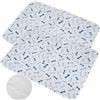 Mateju 2 Pezzi Tappetini Igienici per Cani, Riutilizzabile Tappetini Cane Cuscinetti per Addestramento Cuccioli, Tappetino da Allenamento Lavabili per Gatti, Cani, Conigli (50x70CM,Bianco)