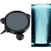 VANSUKY Pietra Diffusore d'Aria per Acquario 10CM - Disco Ceramico Ossigenatore con Ventose, Accessori per Pesci, Laghetti & Sistemi DWC