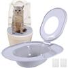 Generico Addestramento Vasino Per Gatti | Kit Addestramento Lettiera Per Gatto WC - Design Sicuro Riutilizzabile Facile Da Pulire Per Viaggio Cuccioli Animali Domestici