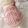 QKEMM Giacca per Cani Cappotto Caldo Maglione per Cani di Taglia Piccola di Media M Rosa