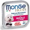 Generico Monge Fresh Patè con Bocconcini con Maiale, Cibo Umido per Cani, 6 vaschette da 100 g l'uno