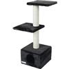 Kerbl Pet Kerbl Albero Gatto Venus Dolce Nero 30x30x85cm Nero (Nero)