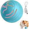 DONGKER Palla Interattiva per Cani, Pallina Ricaricabile USB per Cane con Luce LED, Palla Rotante Automatica per Animali Domestici, per Giocattolo Cani, Cuccioli, Gattini