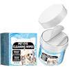 Generic Salviette per la pulizia degli occhi di animali domestici, gatti e cani, salviette per la cura di sporco e lacrime per occhi delicati KYm363 (blu, 7,6 cm)