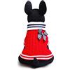 SMALLLEE_LUCKY_STORE Maglione Pullover Giacca Abbigliamento Maglia Cappotto Inverno Caldo per Chihuahua Cane Piccolo Gatto Gatto Rosso XS