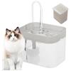 Rrlihjgu Distributore automatico di acqua per gatti, fontanella automatica per gatti, 1,5 l, silenzioso, per cani di taglia media, piccola e