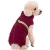 Harikaji Gilet in pile per cani, giacca invernale calda con anello a D, cappotto per il freddo, per cani di piccola taglia e gatti (rosso, XL)