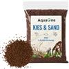 AquaOne Ghiaia per Acquario Sabbia 5 kg | Fondo chiaro nero multicolore fine medio grossolano | Ghiaino per Acquario di Qualità Premium | Quarzo Sabbia Ghiaino Decorazione Aquascaping Grana (marrone 2
