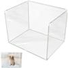 Generico Paraschizzi Cassetta Lettiera - 61x45x45cm Schermo Urina Contenitore Pieghevole, Bordo Vaschetta | Kit Addestramento Toilette Gatto Trasparente & Pannello Privacy Per Soggiorno, Appartamento, Camera,