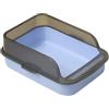 Generic Lettiera Per Gatto Aperta Grande - Toilette Igienica Per Gattini Facile Da Pulire, Lettiera Con Bordo Rialzato, Cassettina Anti-Schizzo | Lettiera Con Facciata Alta Per Gatti Domestici, Box Gatto Cont