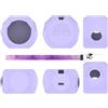 Generico Custodia per Takara Tomy Punirunes 4, custodia protettiva in silicone per console di gioco, copertura integrale antiurto e antipolvere (Viola)
