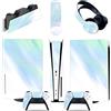 GALSOR Protettivo Per PS5 Console Disc Edition & Digital Sticker Vinyl Decal Cover Per Ps5 Controller & Charging Station & Headset & Media Remote 90743 Senza Bolle E Senza Residui(Digital Edition)