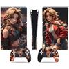 YLMKMVLCZC Pelle Decalcomania Per PS5 Slim Skin Digital Edition Console E Controller Vinyl Cover Skins Wraps Resistente Ai Graffi Compatibile Con 93532 Avvolgimento Della Pelle