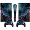 LNMLRBXEXZ Compatibile Con Adesivi Skin Per PS5 Slim Skin Disc Edition & Digital Console E Controller Vinyl Cover Skins Wraps Resistente Ai Graffi, Compatibile Con 46181 Avvolgimento(Disc Version)