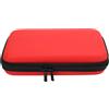 SIXRUN Custodia Protettiva per New 2DS XL 2DS LL Borsa Trasporto Impermeabile con 8 Alloggiamenti per Giochi e Tasca in Rete per Accessori (rosso)