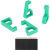Ouitble Gambe di raffreddamento della console Piedini di supporto stabili antiscivolo Supporto per accessori console di gioco Raffreddamento efficace Materiale ABS ad alta resisten (Verde)