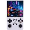 SALALIS Console di Gioco Portatile Stile Vintage 18000 Giochi Schermo da 4 Pollici 720x720 4000 MAh Bianco per Giocatori Mobili (64G)