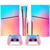 YLMKMVLCZC Pelle Decalcomania Per PS5 Slim Skin Disc Edition Console E Controller Vinyl Cover Skins Wraps Resistente Ai Graffi Compatibile No Shrinkage Forte Adesione 72838 Avvolgimento Della Pelle