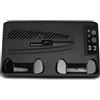 Gedourain Stazione di Raffreddamento della Console Ricarica Rapida Efficiente per i Giocatori con Effetto Luce RGB e Supporto per Cuffie per Controller Console - Materiale ABS (Nera)
