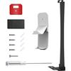 Generic Kit di montaggio a parete della console per PS5 SLIM, supporto per il montaggio a parete della console di gioco con gancio per il controller e supporto per l'archiviazione (Nero)