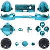 Yiootop Set di pulsanti completi di ricambio cromati per Xbox Series X/S, parti di riparazione paraurti trigger D-pad ABXY Start Back Sync Share Keys per Xbox Series X Xbox Series S Controller (blu cromato)