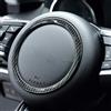OuyOo Ricambi auto dell'autoadesivo dell'anello della decorazione del volante dell'ABS di stile 5 per Jaguar XF F-PACE XE XEL X761 X760