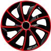 NRM Centurion, corpicerchi STIG, da 15 pollici, di colore rosso e nero, confezione da 4