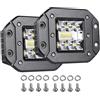 PICAA Faro di Lavoro Led 12v 24v, 2pcs 5 pollici 42W Proiettore LED Auto Luci di Lavoro Lampada da Lavoro per Camion Trattore 4x4 ATV SUV Moto