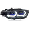 KWWDXDHY Gruppo fari Abete per BMW 3Series F30 F35 2013-2018(for Original Car Halogen Lamp), luci Anteriori a LED con segnali di svolta sequenziali DRL Accessori Auto