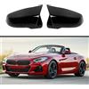 Qitian Copertura di ricambio per specchietto nero pianoforte per BMW Z4 (G29), 2016+ X1 (F48), X2 (F39), adatta anche per Toyota Supra dal 2019 in poi