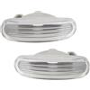 EASYSHOP24H Set 2 Fanale Fanalino Freccia Laterale Sinistro Destro Compatibile Per Panda Doblo Idea Multipla Grande Punto Stilo Musa Indicatore di Direzione Crystal Trasparente