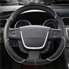 ASADF Copri Volante per Peugeot 508 2011-2018 per 508 SW 2011-2018 Coprivolante Auto in Microfibra E Pelle A Forma D Accessori Auto Coprivolante per Auto(Beige)