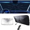 WangWeiY Parasole Auto Ombrello per VW Golf 7 2015-2021, Parasole Isolamento Pieghevoleportatile Parabrezza Interni Macchina Schermo UV