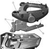 Givi E228 Piastra di supporto Monokey valigetta per Yamaha FJR 1300 - '06/'09 - con piastra M5