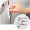 LiYeeYP 4 Pezzi Paracolpi Portiere Auto per DR 6 e Altre Auto, Protezione per Bordi per Auto Porte Accessori Auto,White
