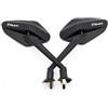TXDBD Specchietti Retrovisori Convessi Per Moto, Girevoli, Viti Da 8 Mm Per Yamaha TMAX 530 TMAX 500 T-MAX 560, Specchietto Retrovisore Modificato parcheggio specchietto(NERO 1)
