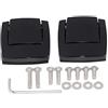 Bid4ze Moto Nero Tour Pack Pak Latches Alluminio Compatibile con Harley Touring Electra Glide Road King Street Classic