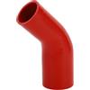 A ABSOPRO Tubo Flessibile Silicone Rosso 45 Gradi 1 Pz Per Auto Universale | Diametro Interno: 51mm-63mm, Lunghezza: 102mm, Spessore: 5mm, Temperatura: -60°C A 300°C, Pressione Max: 1Mpa