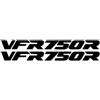 TYNBV Adesivo decorativo Per HONDA VFR 750 R 750R VFR750R Moto Adesivi Riflettenti Decalcomania Del Serbatoio Carburante(Black)
