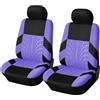YUUSA Auto Coprisedili per MG ZS/ZS Hybrid+ Luxury/ZS EV, Coprisedili Sedili Anteriori Tessuto Lavabile Comodi Traspiranti Interno Accessori,E Purple