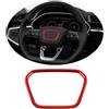 ontto Anello decorativo per volante auto, accessorio interno adatto per Audi SQ5 Sportback Q3 Q5L Q5 Q7 Q8 A4 2019-2024 volante logo adesivo emblema Trim decalcomanie copertura per accessori auto