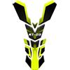 Tankpad PARASERBATOIO ADESIVO RESINATO EFFETTO 3D compatibile con Yamaha MT-09 2017-2019 (Giallo Fluo)