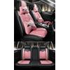 NOBQUA Coprisedili Auto in Pelle - Fodere Sedili Auto di Lusso Universali - Copri Sedili Impermeabili e Eleganti per Tutti i Veicoli