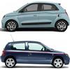KEMQCBMJ 2 Pz Auto Lato Girovita Adesivi, per Renault Twingo 3 Racing Striscia Lunga Stile Vinile Film Decor Decalcomanie Auto Tuning Accessori